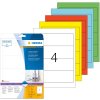 Etichette per cartelle A4 blu 192x61 mm carta opaca 80 pz.