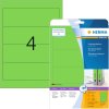 Etichette per cartelle A4 verde 192x61 mm carta opaca 80 pz.