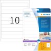 Etichette per cartelle A4 bianco 192x25,4 mm carta opaca 250 pz.