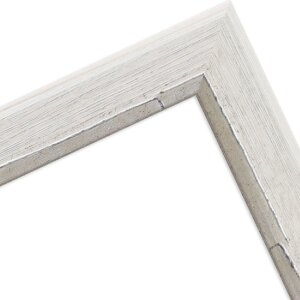 Telaio in legno H640 bianco 50x50 cm vetro museale