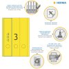 Etichette per cartelle A4 giallo 38x297 mm carta opaca 100 pz.