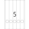 Etichette per cartelle A4 blu 38x297 mm carta opaca 100 pz.