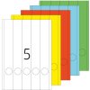 Etichette per cartelle A4 blu 38x297 mm carta opaca 100 pz.
