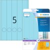 Etichette per cartelle A4 blu 38x297 mm carta opaca 100 pz.