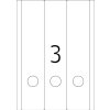 Etichette per cartelle A4 bianche 61x297 mm carta opaca 75 pz.