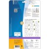 Etichette per cartelle A4 bianche 61x297 mm carta opaca 75 pz.