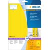 Etichette per cartelle A4 giallo 61x297 mm carta opaca 60 pz.