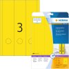 Etichette per cartelle A4 giallo 61x297 mm carta opaca 60 pz.