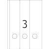 Etichette per cartelle A4 blu 61x297 mm carta opaca 60 pz.