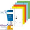 Etichette per cartelle A4 blu 61x297 mm carta opaca 60 pz.