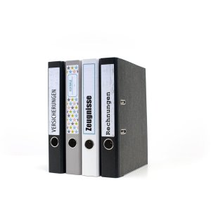 Etichette per cartelle A4 bianco 59x297 mm carta opaca 75 pz.