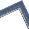 Cornice in legno H640 blu 30x30 cm vetro normale