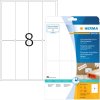 Etichetta di spedizione-avviso A4 bianco 50x142 mm carta opaca 200 pz.