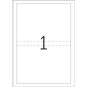 Inserto DVD A4 bianco 273x183 mm cartone non adesivo 25 pz.
