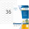 Etichette HERMA A4 bianche 40,6x25,4 mm ovali Carta mobile-rimovibile opaca 900 pz.
