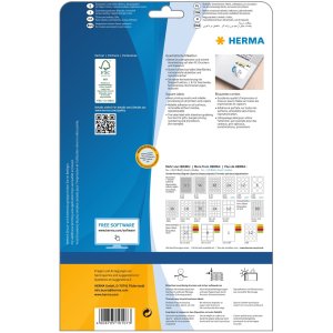 Etichette A4 bianche 25,4x25,4 mm quadrate Carta...