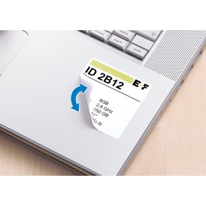 Etichette A4 bianche 25,4x25,4 mm quadrate Carta mobile-rimovibile opaca 1650 pz.