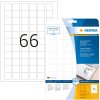 Etichette A4 bianche 25,4x25,4 mm quadrate Carta mobile-rimovibile opaca 1650 pz.