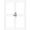 Etichette per bottiglie a4 inkjet bianco 90x120 mm carta lucida 40 pz.