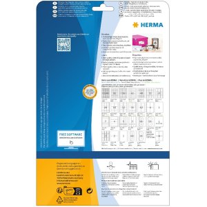 Etichette HERMA inkjet A4 bianco 210x297 mm carta opaca...