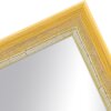 Cornice in legno H640 giallo 30x40 cm specchio in vetro