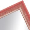 Telaio in legno H640 rosso 40x60 cm specchio in vetro