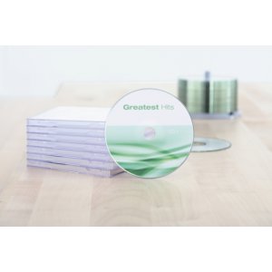 Etichette CD Inkjet A4 bianco Ø 116 mm carta opaca 50 pz.