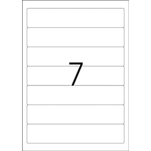 Etichette per cartelle Inkjet A4 bianco 192x38 mm carta...