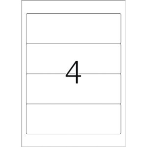 Etichette per cartelle Inkjet A4 bianco 192x61 mm carta...