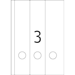 Etichette per cartelle Inkjet A4 bianco 61x297 mm carta...