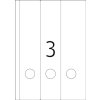 Etichette per cartelle Inkjet A4 bianco 61x297 mm carta opaca 75 pz.