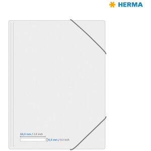 Etichette A4 bianche 63,5x8,5 mm Carta mobile-rimovibile opaca 2400 pz.