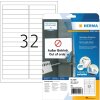 Etichette A4 bianche 96x16,9 mm Carta mobile-rimovibile opaca 800 pz.