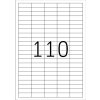 Etichette A4 bianche 38,1x12,7 mm Carta mobile-rimovibile opaca 2750 pz.