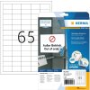 Etichette A4 bianche 38,1x21,2 mm Carta mobile-rimovibile opaca 1625 pz.