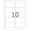 Etichette indirizzo A4 bianco 96x50,8 mm carta riposizionabile opaca 250 pz.