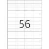 Etichette A4 bianche 52,5x21,2 mm Carta mobile-rimovibile opaca 1400 pz.