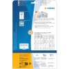 Etichette A4 bianche 105x42,3 mm Carta mobile-rimovibile opaca 350 pz.