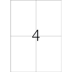 Etichette A4 bianche 105x148 mm Carta mobile-rimovibile...