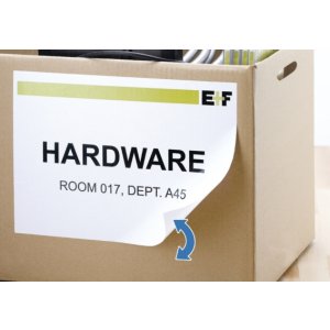 Etichette A4 bianche 105x148 mm Carta mobile-rimovibile opaca 100 pz.