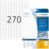 Etichette A4 bianche 17,8x10 mm Carta mobile-rimovibile opaca 6750 pz.