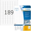 Etichette HERMA A4 bianco 25,4x10 mm Carta mobile-rimovibile opaca 4725 pezzi