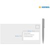 Etichette A4 bianche 88,9x46,6 mm Carta mobile-rimovibile opaca 300 pz.