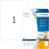 Etichette A4 bianche 210x297 mm Carta mobile-rimovibile opaca 25 pz.