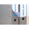 Etichette per cartelle A4 bianco 192x61 mm Carta mobile-rimovibile opaca 100 pz.