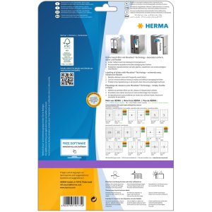 Etichette per cartelle A4 bianche 38x297 mm Carta...