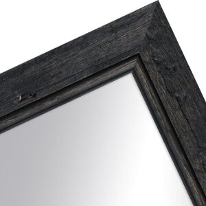 Telaio in legno H660 nero 30x45 cm specchio in vetro