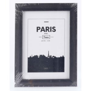 Cornice in plastica Paris, contrasto grigio, 13 x 18 cm