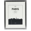Cornice in plastica Paris, contrasto grigio, 30 x 40 cm