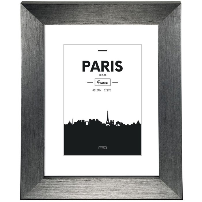 Cornice in plastica Paris, contrasto grigio, 40 x 50 cm
